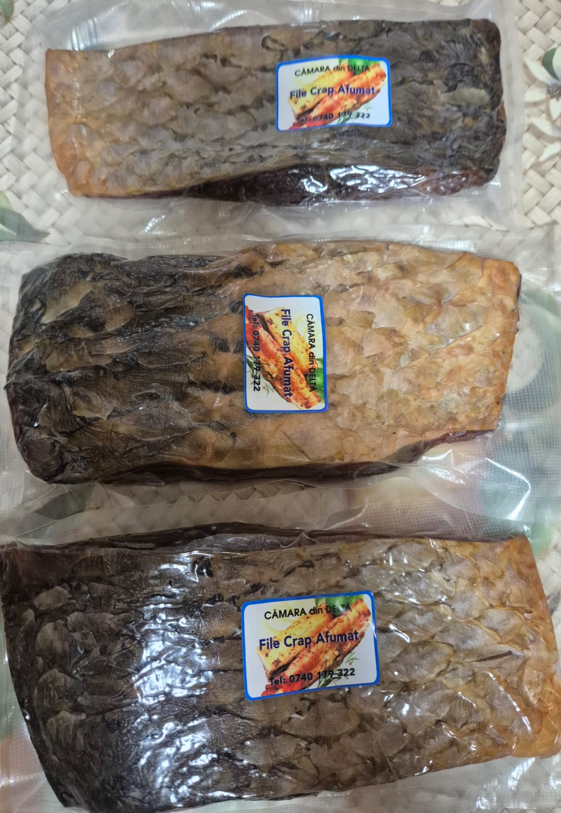 Pensiunea Simfonia Deltei Mahmudia- Pește afumat – ambalare vidată